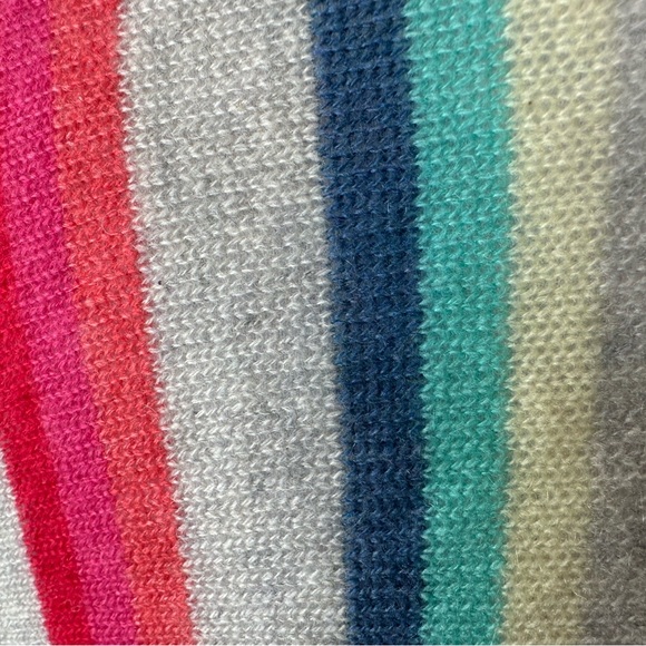 NWOT Classic Subtle Luxury Striped Wrap Sweater, Size M/L - Picture 3 of 11